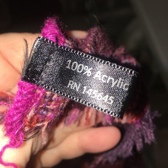 Purple Red Pink Infinit Scarf - Picture 5 of 5